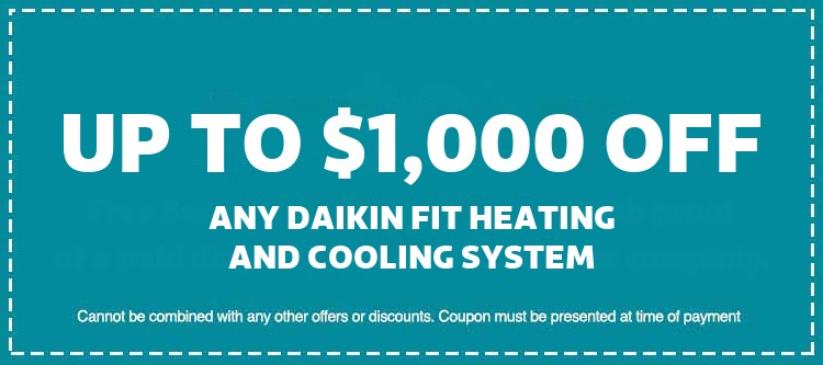 Up To $1,000 Off Any Daikin Fit Heating and Cooling System