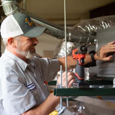 Furnace Being Checked